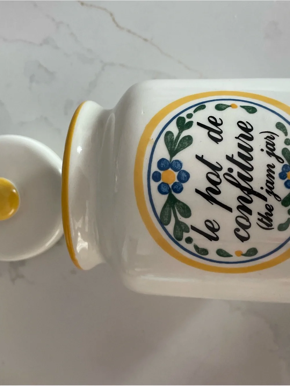 Vintage Sigma Tastesetter La Leçon de Français Jam Jar Le Pot de Confiture